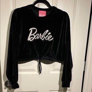 Forever 21 Black Velvet Barbie Top